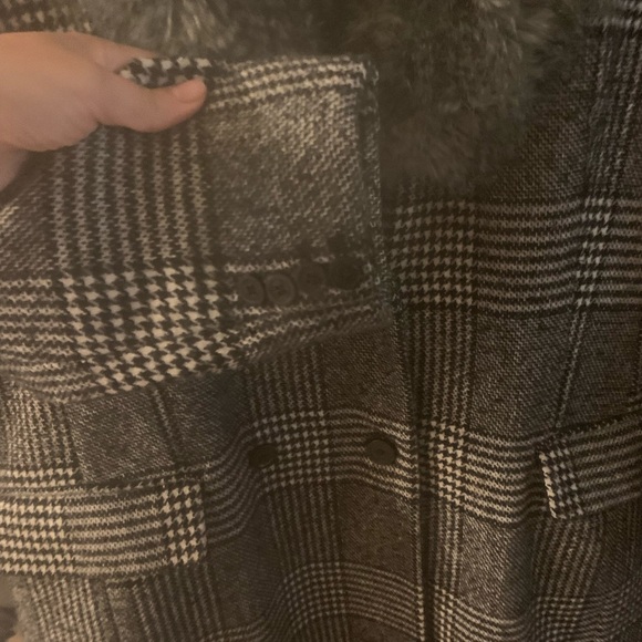 Michaels kors penny lane maxi coat with Faux Fur Collar pea coat - Picture 5 of 6